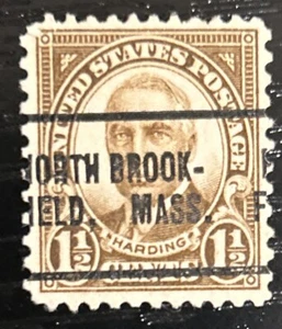 Us Stamp: Scott # 686-- Precancel North Brookfield, Ma 1 1/2 Cent - Picture 1 of 1