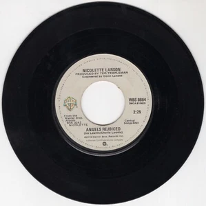 NICOLETTE LARSON -  Lotta Love / Angels Rejoiced- 7" Vinyl 45rpm 1978 WBS 8664 - Picture 1 of 2