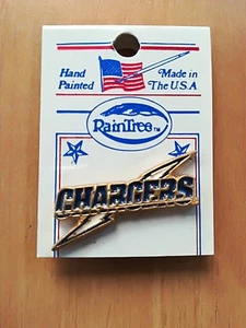 NFL LOGO PINS  CHARGERS  HAND PAINTED ORGINAL US RAINTREE  RARITÄT !! NEU !!! - Bild 1 von 1
