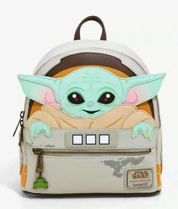 Neu Loungefly X Star Wars The Mandalorian Baby Yoda The Child Mini Rucksack - Bild 1 von 5