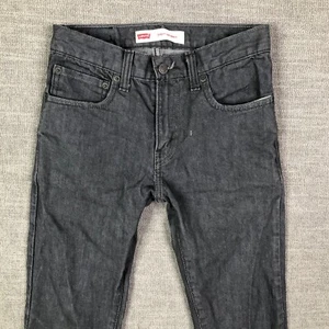 Levi's Jeans Boys 16 Gray 510 Skinny Leg Dark Wash Measures 26x26 - Picture 1 of 14