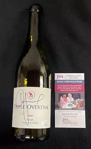 Igor Larionov Signed Triple Ovetime Empty Wine Bottle Detroit Red Wings JSA COA - Picture 1 of 2
