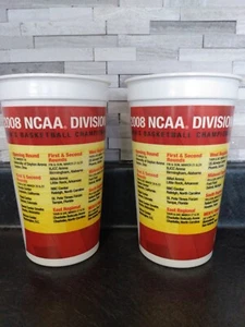 Vintage 2008 NCAA MEN'S BASKETBALL TOURNAMENT PLASTIC CUP-STEPHEN CURRY-KANSAS - Picture 1 of 2