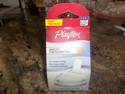 Playtex Angled Silicone Nipple  - 2 PER PACKAGE - Image 1 of 4