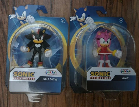 Jakks Pacific 2023 - Sonic the Hedgehog - Lot of 2 - 2.5 inch Amy and Shadow Cover
