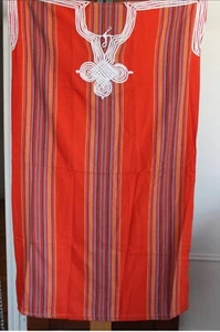  Moroccan Women Arabian Beach Summer/ wedding Caftan Dress Abaya Linen New - Picture 1 of 1