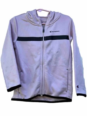 Champion Niños Niñas Sudadera con Capucha Rosa Talla 4 Niño Pequeño Negro Tira Cremallera Completa Foto 1 de 4