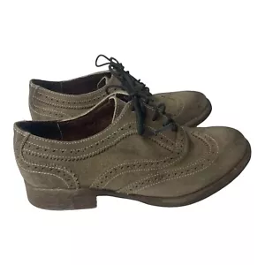 ROAN Leather Wingtip Brogue Rubber Sole Lace Up Size 6, 36 by bed stu Dress Shoe - Picture 1 of 9