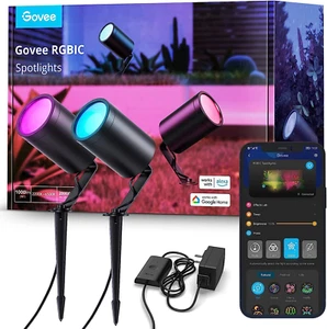 Govee Faretti da Esterno, IP65 Impermeabile Uplight Paesaggio Nero - Foto 1 di 9