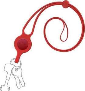 Gancho de cordón para cuello de silicona multiusos 20 pulgadas ajustable rojo negro tarjeta de llave - Imagen 1 de 8