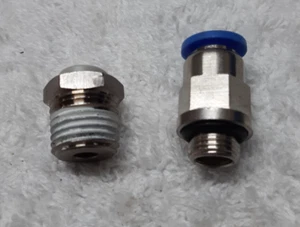 1/8" and 1/4" BSP Male to 6 mm Straight Push in Fitting Adapter - Picture 1 of 7