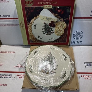 Spode Christmas Tree Appetizer Plate/Trivet 9" Diameter New - Picture 1 of 5