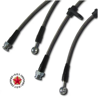 Líneas de freno delanteras y traseras de acero inoxidable para Honda Accord Sport o Touring 18-21 Foto 1 de 4