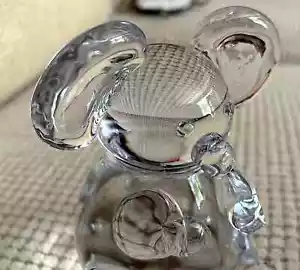 Clear Art Glass Koala Bear Signed Paperweight Maleras FW Folke Walwing Sweden - Picture 1 of 4