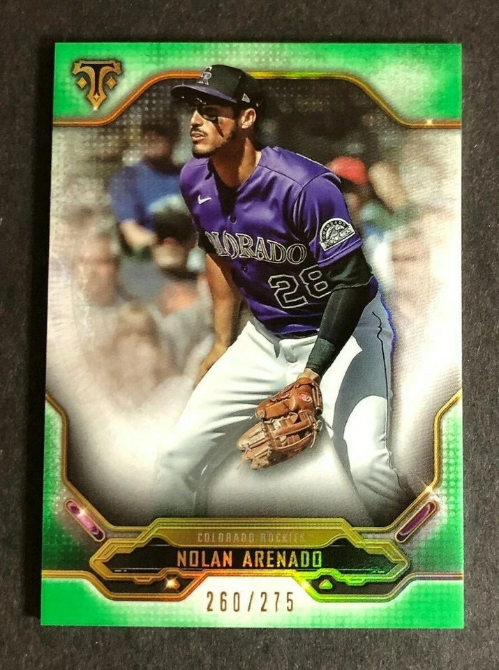 2020 Topps Triple Threads EMERALD SP NOLAN ARENADO SP #260/275 Made Rockies #32 - Image 1 of 1