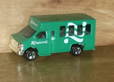 Diecast Matchbox 1998 Chevy Transport Bus National Car Rental 1:80 Mattel Inc. - Image 1 of 4