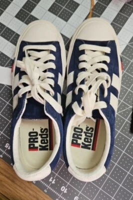 PRO-Keds Gamuza Azul Marino Talla 6 WOLVERINE Todo el Mundo Cuero Buen Estado  Foto 1 de 4