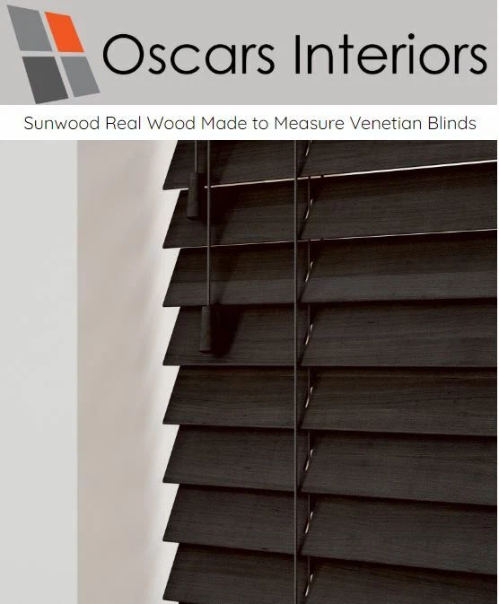 Sunwood Real Wood Premium Made to Measure Venetian Blinds in over 10 Colours!  - Image 1 of 1