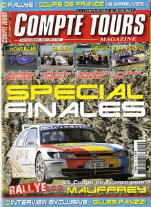 COMPTE TOURS n°214 11/2007 WRC FRANCE ESPAGNE GILLES PANIZZI FFSA MAGNY COURS - Foto 1 di 1
