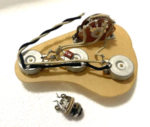 500K CTS Pot 5 Way Oak Grigsby Switch Harness Prewired for Strat style Guitar - Picture 1 of 3