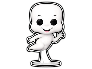 #1251 Casper #850 Funko Pop Inspirado Pegatina Impermeable Vinilo Calcomanía Troquelada Coche - Imagen 1 de 1