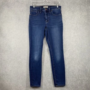 Madewell Jeans Womens 28 Roadtripper High Rise Skinny Stretch Soft Denim Blue - Picture 1 of 13