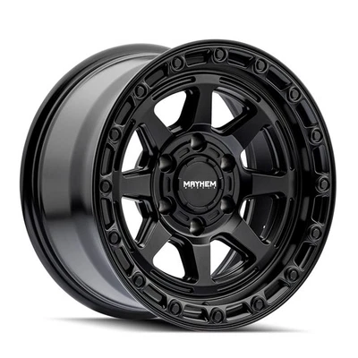 Rueda Mayhem Ridgeline 17" 17x8,5 6x135-6 mm negra satinada para llanta Ford Lincoln Foto 1 de 4