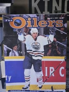 1997 Edmonton Oilers Game Program VS Montreal Canadiens 🚨🚨🚨 Auto Rejean Houle - Picture 1 of 11