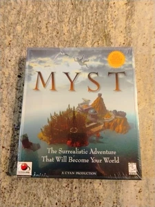Myst Big Box Broderbund Cyan PC CD-ROM gioco completo di scatola NUOVO E SIGILLATO Red Orb - Foto 1 di 5