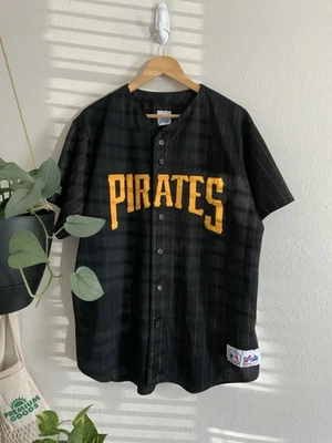 Vintage Majestic Authentic Pittsburgh Pirates Baseball Jersey 90's Black L - Image 1 of 4