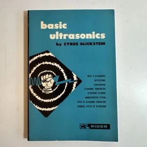 Basic Ultrasonics Cyrus Glickstein (Trade Paperback) 1960 Rider Pub. - Picture 1 of 12
