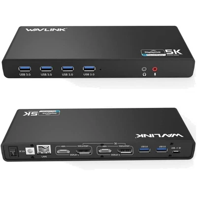 USB-C Dual 4K Docking Station with Gigabit Ethernet for Enhanced Productivity - Image 1 of 4