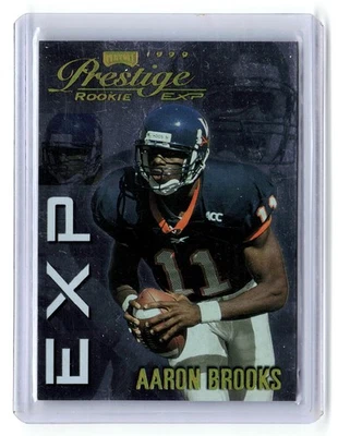 1999 Playoff Prestige EXP Reflections Gold Aaron Brooks #EX4 RC /1000 Packers - Image 1 of 2