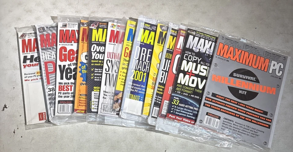 Maximum PC Magazine Lot — 13 Issues (2000–2007) — Brand New, Factory Sealed - Image 1 of 4