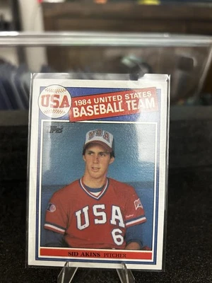#390 Sid Akins RC 1985 Topps Tiffany Team USA - Image 1 of 2