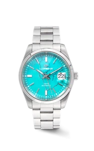 Orologio Lorenz Ginevra King Automatico Turchese 030235TQ Watch Acciaio Data - Imagen 1 de 4