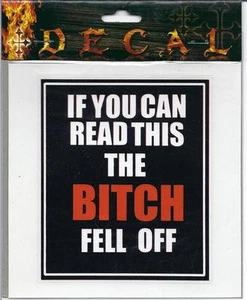 DECAL STICKER BITCH FELL OFF "FREE SHIP" - Picture 1 of 1