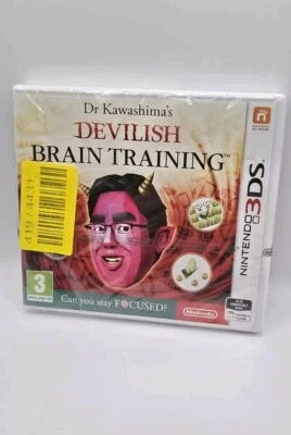 Dr Kawashima's Devilish Brain Training Nintendo 3DS Game - Brand New & Sealed - Image 1 of 2