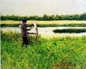 The Russian Artist, original colored pencil drawing, Severodvinsk, Russia - Picture 1 of 1