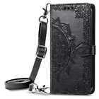 For Samsung Galaxy A12 A32 A42 A53 Flip Leather Wallet Card Case + Crossbody Bag
