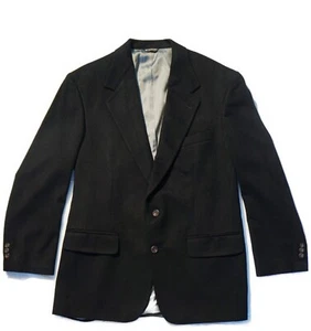 PETERBOROUGH ROW Bloomingdale's Cashmere Black Blazer Sport Jacket 44R - Picture 1 of 3