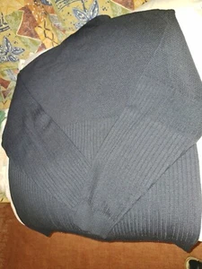 schwarze Herren-Strickjacke Gr. 48/50 wollmark blend mit Reißverschluß - Bild 1 von 6