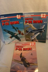 LOT of 3 Curtiss P-36 Hawk AJ Press Vol 1,2&3 Aircraft Monograph Books VGC - Bild 1 von 4
