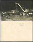 Brighton Express Disaster Stoats Nest, Train Wreck, 29 January 1910 Old Postcard