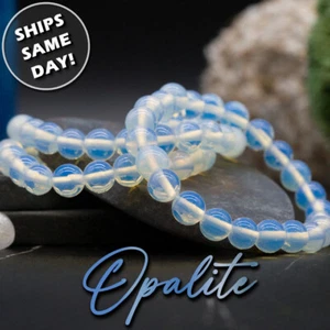 Opalite Crystal Bracelet Healing Protection Spiritual Energy Beads Jewelry Gift - Picture 1 of 8