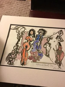 Salvador Benitez Original Abstract Art , 1992 Signed Puerto Rican ARTIST - Picture 1 of 12