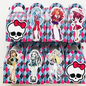 4x Monster High Lolly Loot Bag Box. Party Supplies Bunting Cake Banner Zombie - Picture 1 of 11