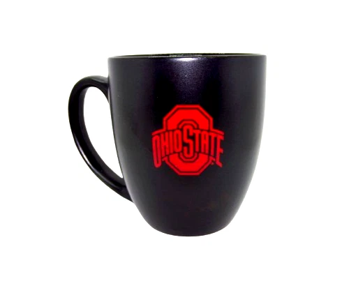Taza de café de cerámica para bistró negra mate Ohio State Buckeyes NCAA 15 OZ Foto 1 de 1