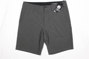 Volcom Men's Frickin Hybrid Shorts Cross Shred Static Stretch Black 9.5" - Picture 1 of 4