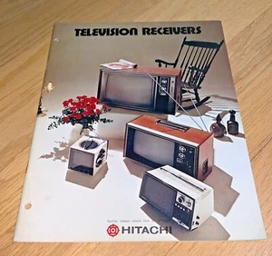 Vintage HITACHI TELEVISION RECEIVERS CATALOG.35 Pages with Great Photos - Picture 1 of 12